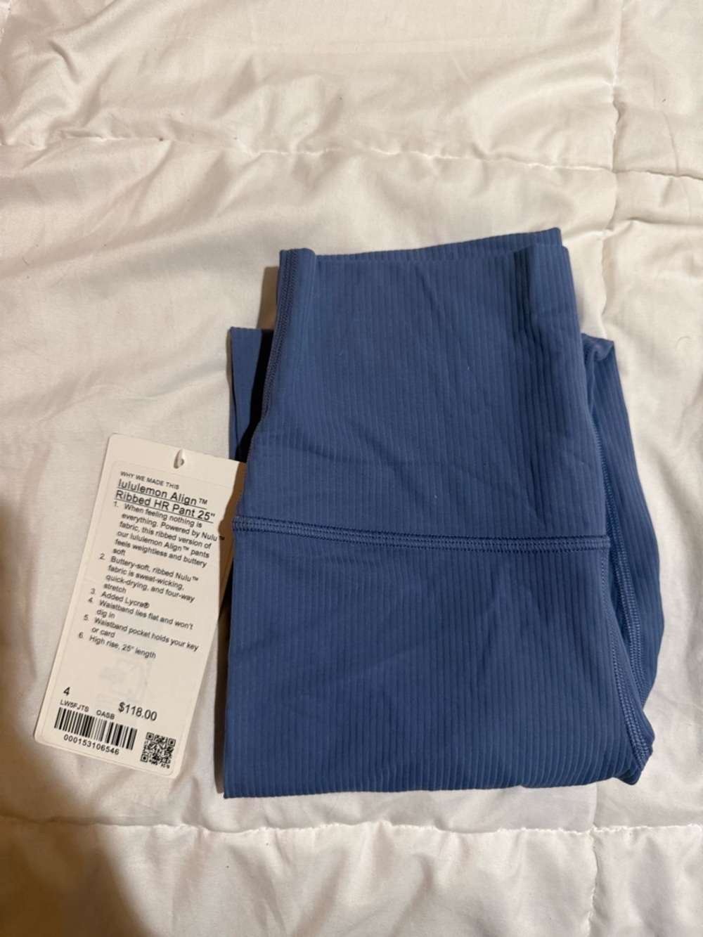 Lululemon align ribbed high-rise leggings 25” - Oasis Blue